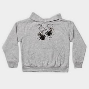 jellyfish ink drawing Kids Hoodie